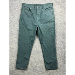 American Eagle Mom High Waisted Jeans Next Level Stretch Women's 16 Reg Green